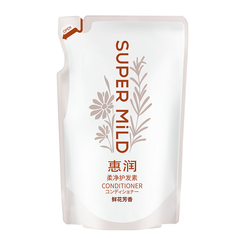 Huirun (SUPER MiLD) Softening Conditioner (Flower Fragrance Type) 400mL Hair Hydrating Repair Environmentally Friendly Refill