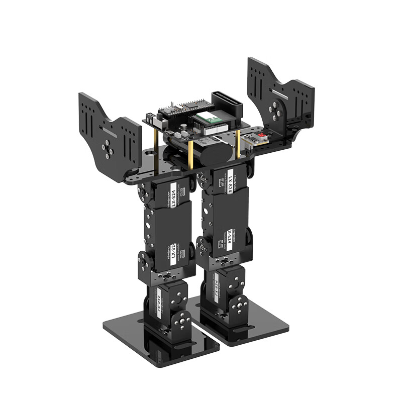 Yue Changsheng Huan'er Open Source Narrow-footed/Cross-footed Robot 6-DoF Bipedal Racing China Engineering Robot Competition Cross-footed Robot/Bracket Only + Servo/Parts
