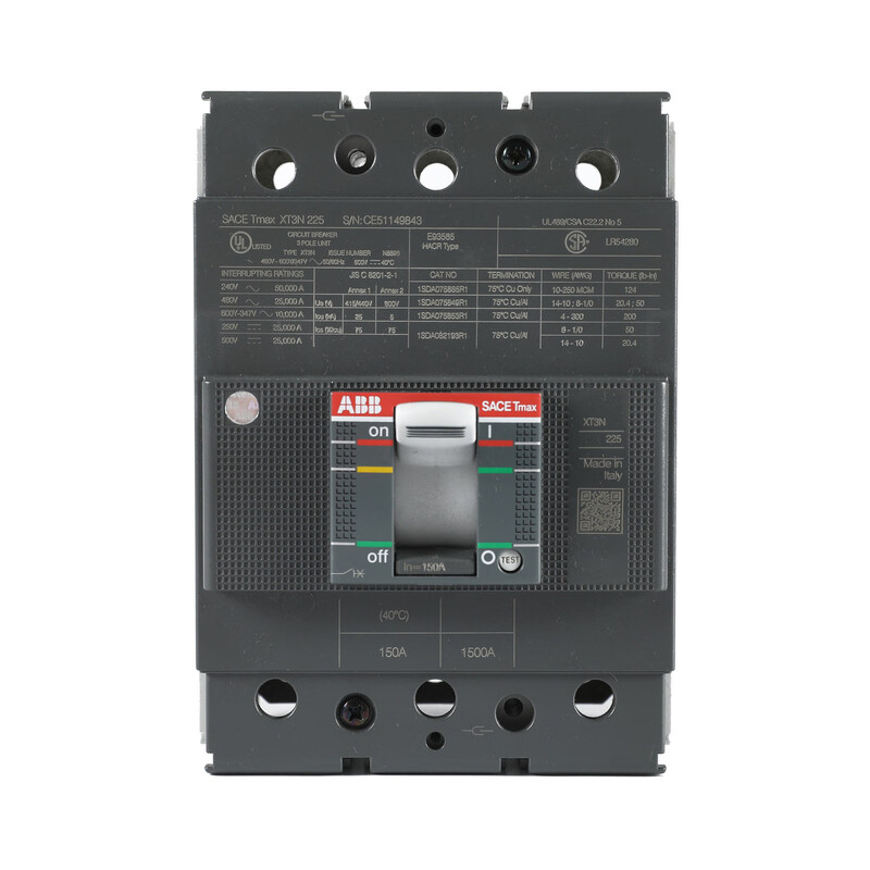 Molded case circuit breaker UL certification XT series American standard export XT1N 125 TMF 40-500 3p 1