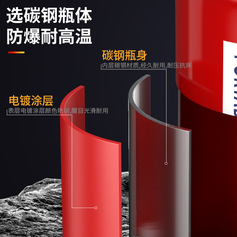 Haitian Fire Extinguisher 4kg Home Commercial Vehicle Mounted 1KG Portable Dry Powder Fire Extinguisher 5KG National Fire Certification 3C 4kg Dry Powder International Standard 3C Certification