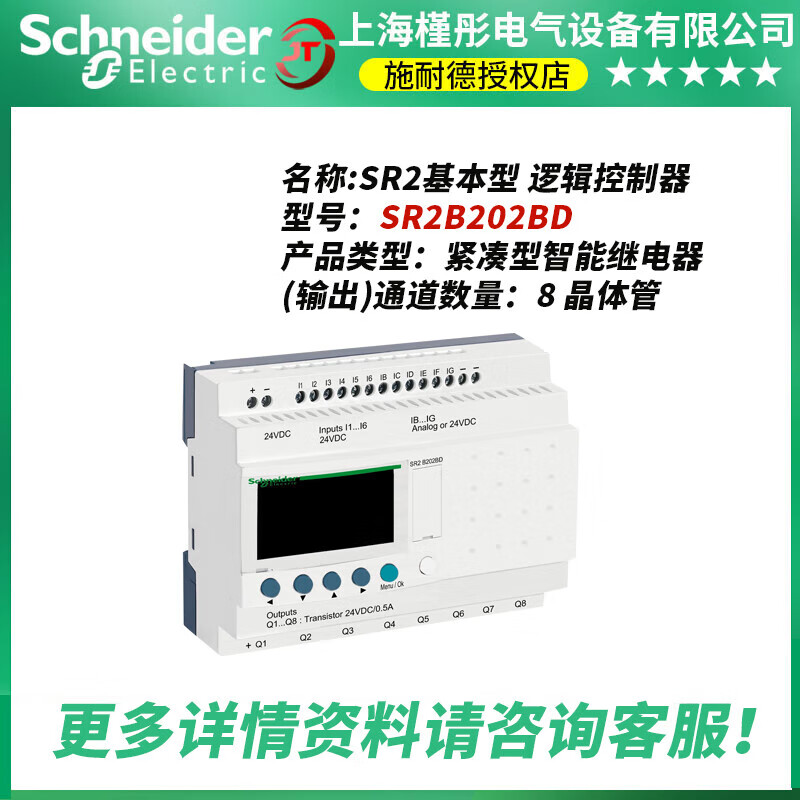 Schneider PLC programmable SR2 basic logic controller SR2B122BD/SR2B202BD relay SR2B202BD