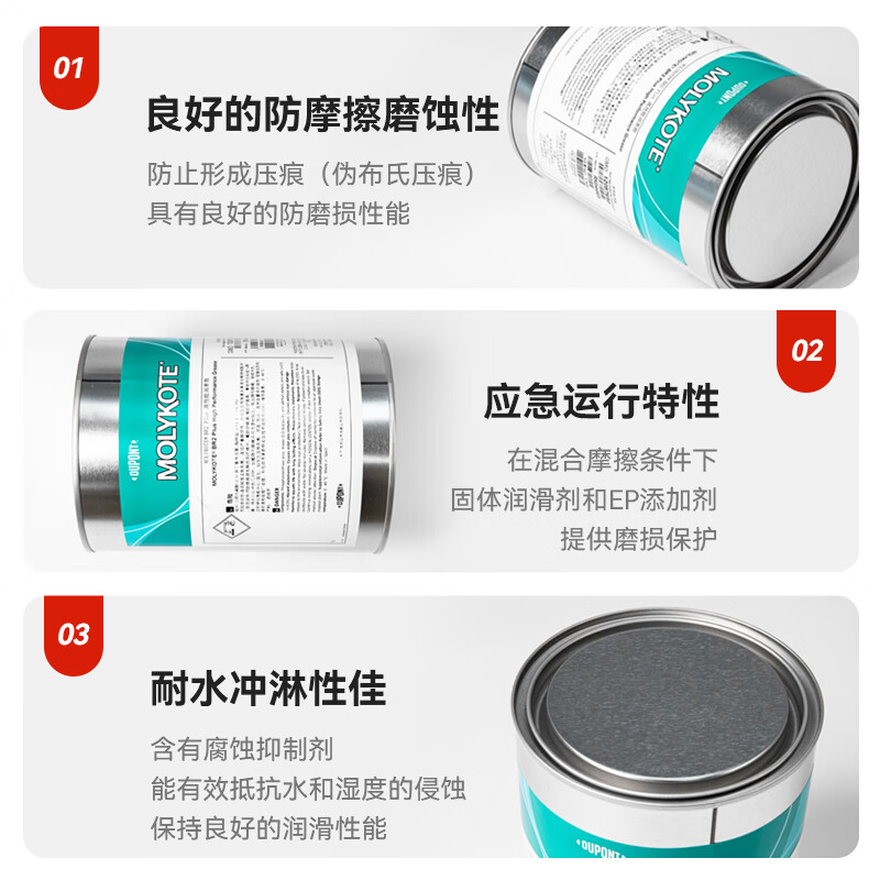 MOLYKOTE/Molyk Molybdenum Disulfide Universal Bearing Lubricant BR2 Plus Black 5KG BR2 Plus