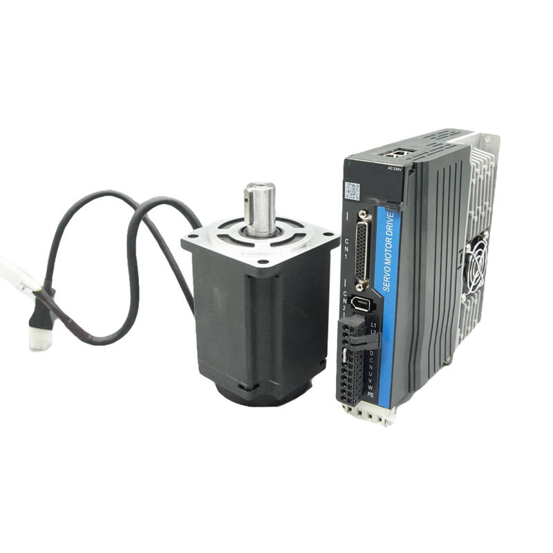 Yue Changsheng's new magnetic braided servo motor set 17-bit single-turn absolute value 220V/400W/600W/80 servo set 1000W3.8NM2500 rpm multi-turn absolute value 5v signal line