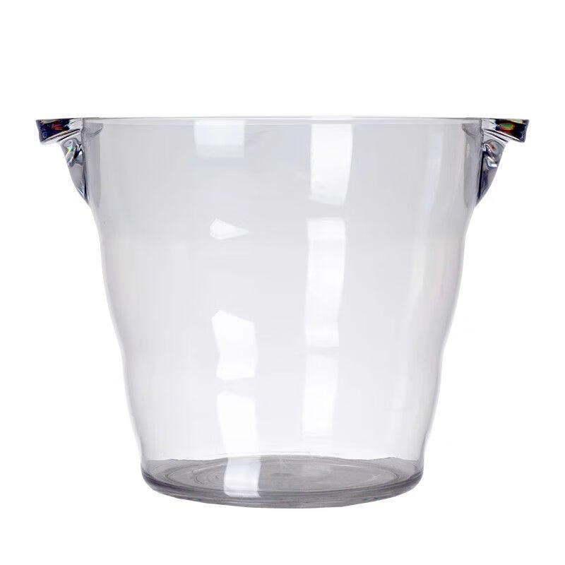 Enshousu PC acrylic ice bucket large creative iced soda drink ice bucket commercial ingot red wine champagne beer bucket 12L large ingot ice bucket 9637 holds about 20 small PC materials