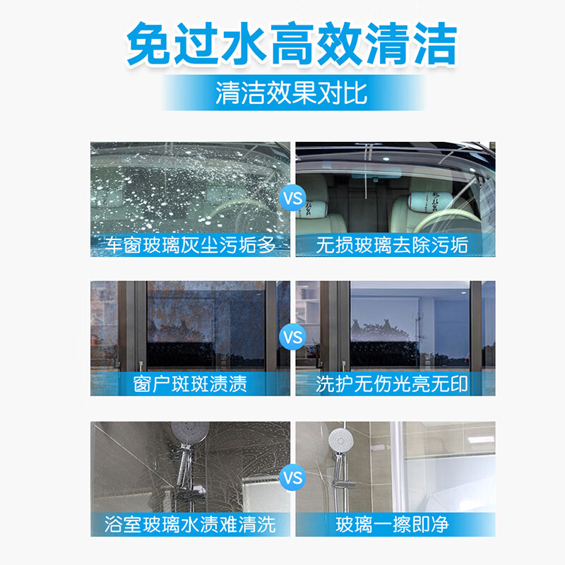 Baiyun Chaobao Cleaning Glass Cleaner Hotel Bathroom Car Office Glass Doors and Windows Scale Stain Remover Commercial 3.8L Large Bottle DFF022 1 Bottle Chaobao Glass Cleaner