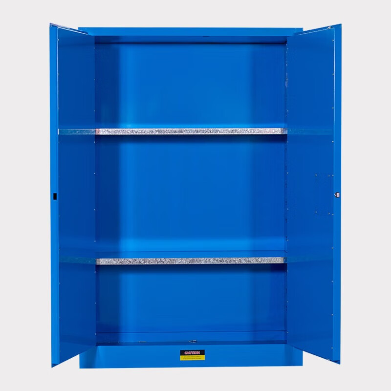 Baigang all-steel explosion-proof cabinet chemical safety cabinet flammable and explosive hazardous chemicals storage cabinet 45 gallon blue thickened version