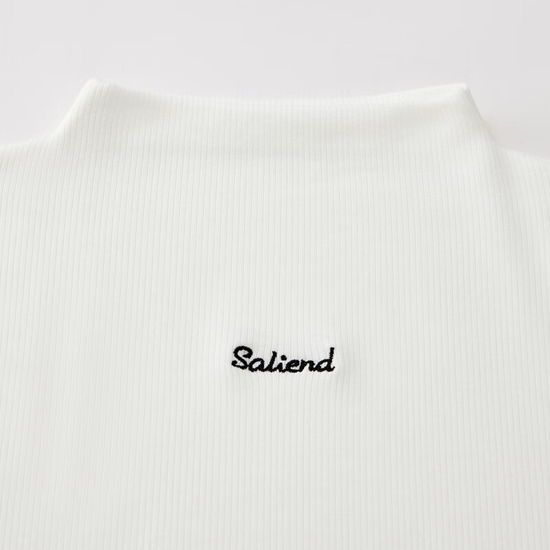 IEF/Aiyifu Slightly Fat 2025 New Winter Fashion Simple Style Half Turtle Collar Temperament Bottoming Top White M