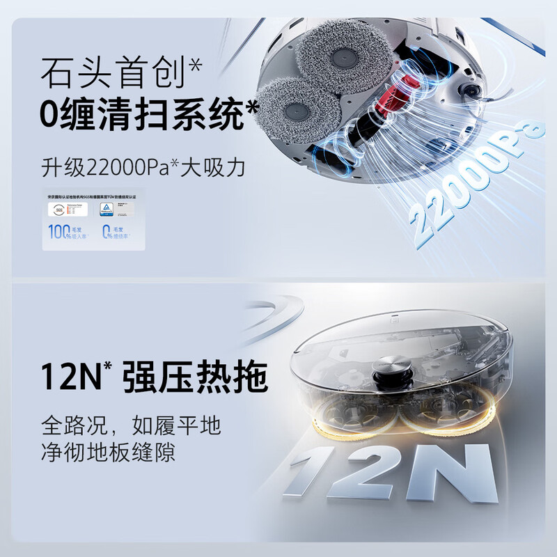 Roborock P20 Ultra all-in-one sweeping, mopping, washing and drying machine, automatic dust collection, hot water washing, mopping, drying, rehydration, mopping and mopping P20 Ultra upper and lower water version B2 - only minor trial