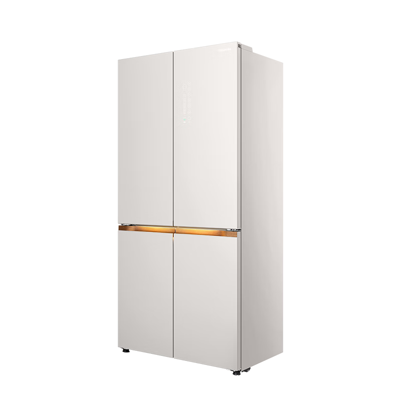 TOSHIBA Refrigerator Cross Four Doors 600 Lift Capacity Fully Embedded Atomized Fresh Preservation, Sterilization and Deodorization Rapid Ice Making Home Smart Large Refrigerator GR-RF631WI-PG1 Yuzhisha