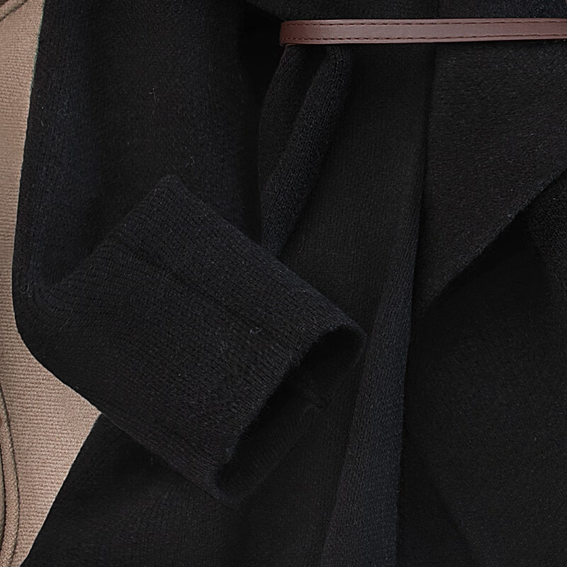 Sibaishe Solid Color Temperament Silhouette Jacket Women's 2025 Winter New Style Fashion Long Sleeve Lapel Elegant Top