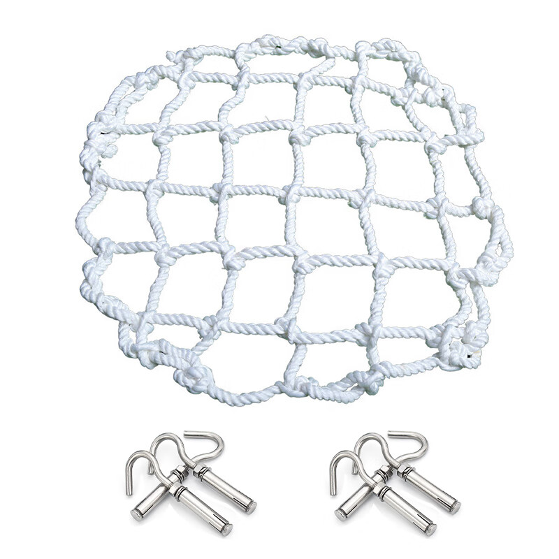 Jiuqiangu manhole cover anti-fall net, sewer manhole cover protection net, municipal circular rainwater well safety net, manhole inspection well sewage outlet safety anti-fall net, diameter 800MM, with 6 hooks