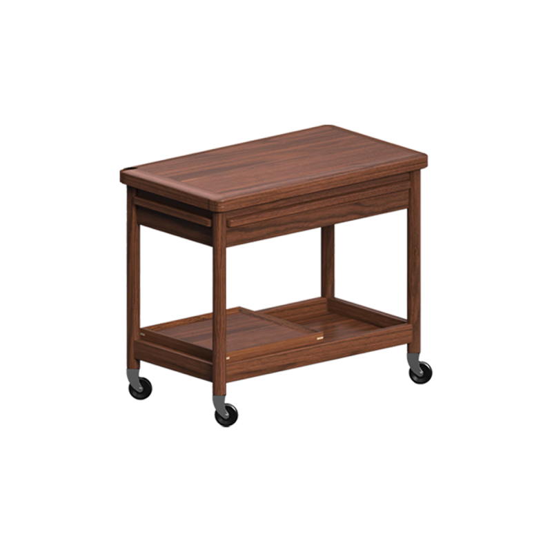 Continue writing furniture mobile side table black walnut trolley small apartment living room small coffee table solid wood sofa corner table