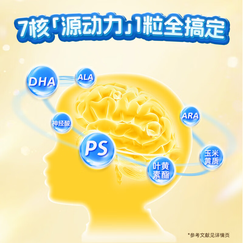 Beingmate PS+SN-2DHA algae oil phosphatidylserine children, adolescents and students dha 10 capsules * 7 boxes