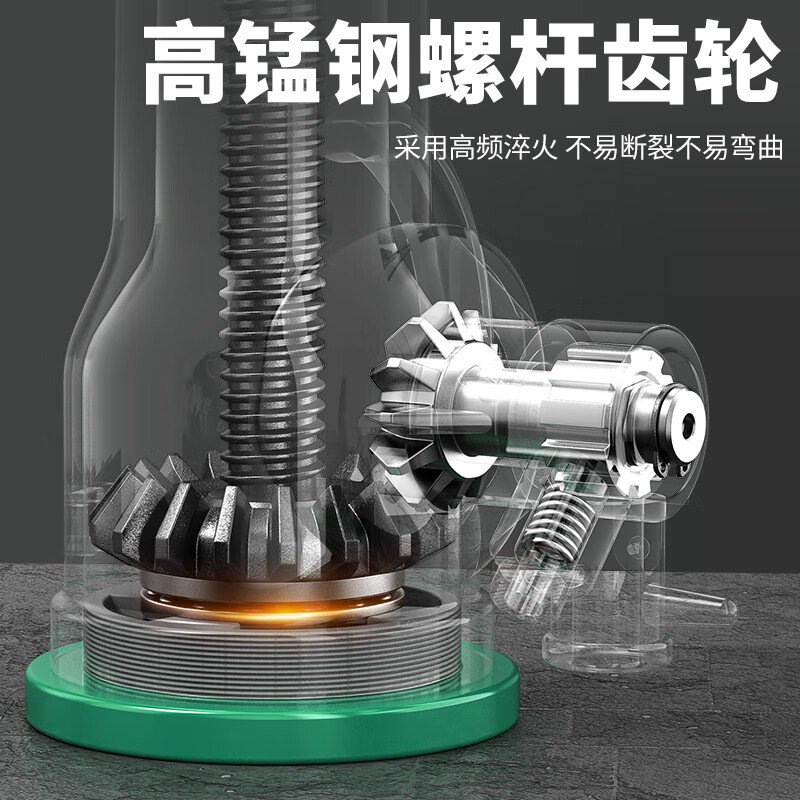 HUGO screw jack gear mechanical 3T 5 tons 10 tons 100 tons low-type hand-cranked aluminum film vertical jack export quality 20T