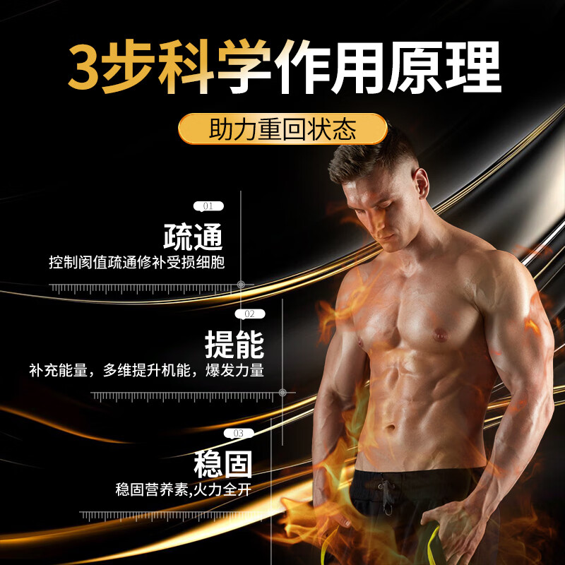 ANPICAL high content of undecanoic acid, male testosterone booster, kidney-tonifying, yang-enhancing, thickening hard capsule men's health care product 60 capsules