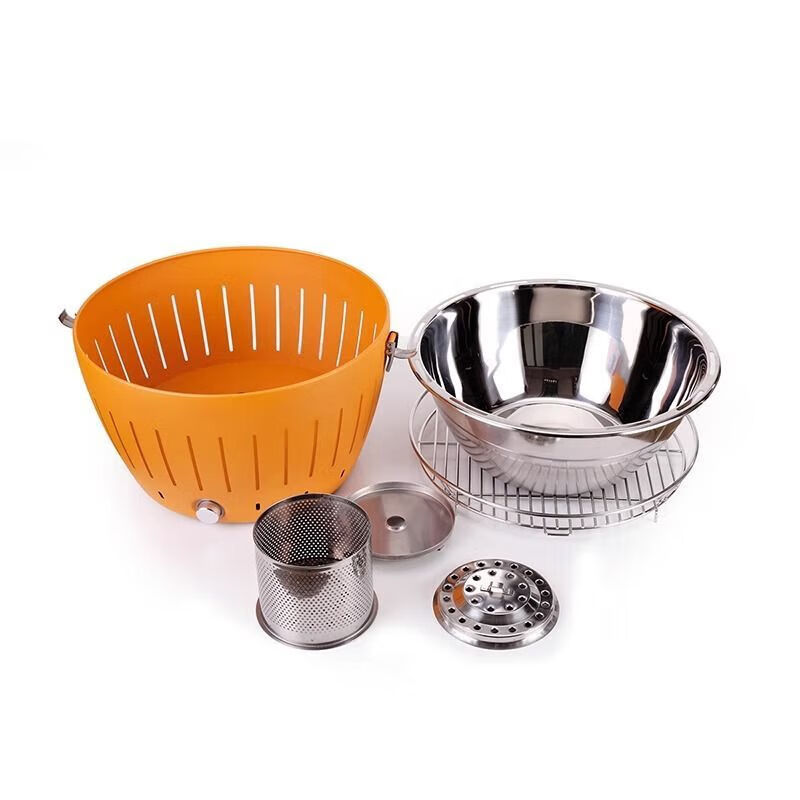 NAOISKEY LotusGrill German Lotus barbecue household oven-free grill outdoor villa stove charcoal barbecue gray small size