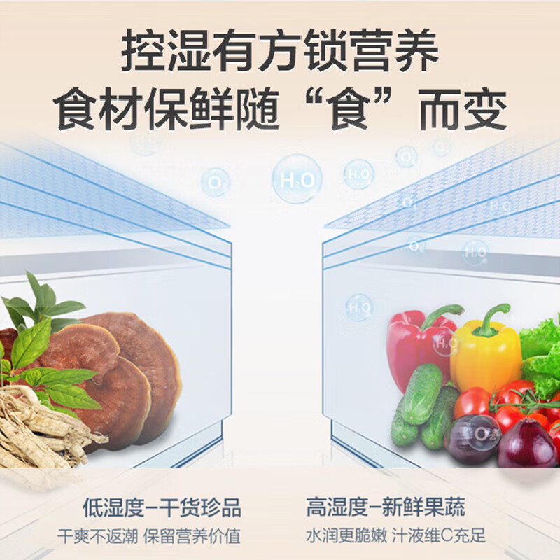 Rongsheng 429-liter double-cycle cross-door four-door household refrigerator first-class energy efficiency dual-frequency air-cooled frost-free energy-saving ultra-thin large capacity trade-in national subsidy air-cooled frost-free double cycle BCD-429WD12FP
