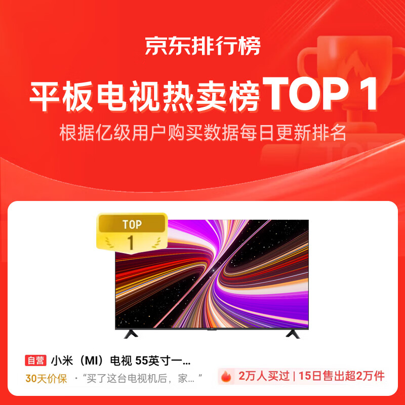 Xiaomi (MI) REDMI Smart TV A55 55-inch 144Hz High Flash 2GB+32GB Home Appliances National Subsidy L55RB-RAE