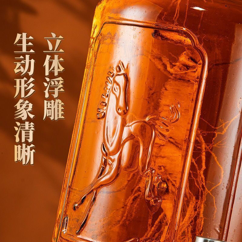 Qinkai wine glass bottle and jar special for wine home wine jar food-grade green plum and bayberry ginseng wine making empty bottle 10 catties with faucet damaged damage guarantee CF18