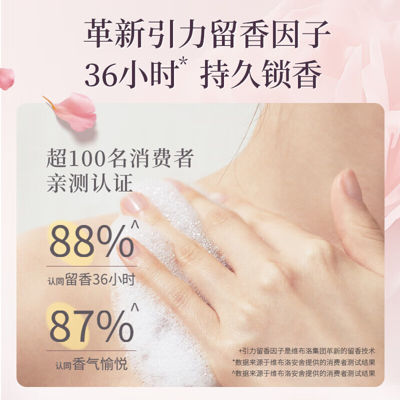 Enchanteur Romantic Floral Shower Gel Rose Hydrating Moisturizing Perfume Shower Gel for Women 700ml*2 Value Set