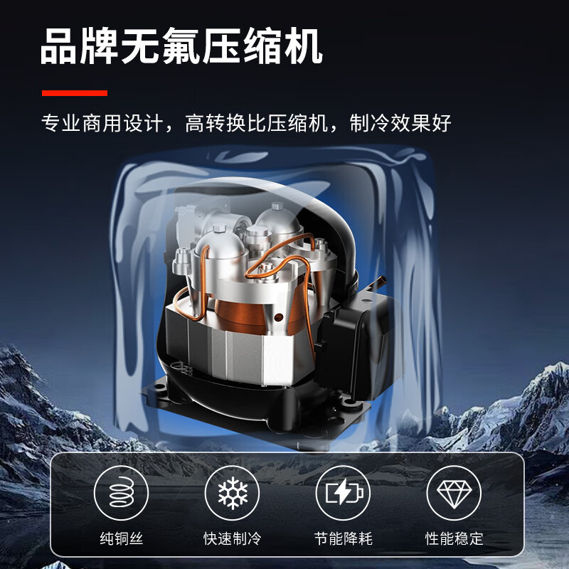 Aquamarine Freezer Commercial Large Capacity Refrigerated Freezer Horizontal Freezer Full Freezer Single and Double Temperature Home Display Cabinet Commercial Large Freezer Energy Saving Fresh Cabinet 788 Single Temperature Copper Tube Upgrade (1.3 Meters Long) Energy Saving 60%