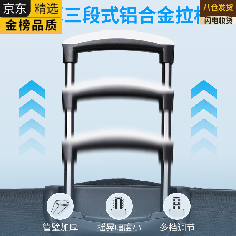 EKK Japan imported famous brand Oxford cloth luggage suitcase for men, large capacity 20 inches for boarding, women going abroad, extra large, strong and durable, black 20 inches, huge capacity, can be boarded