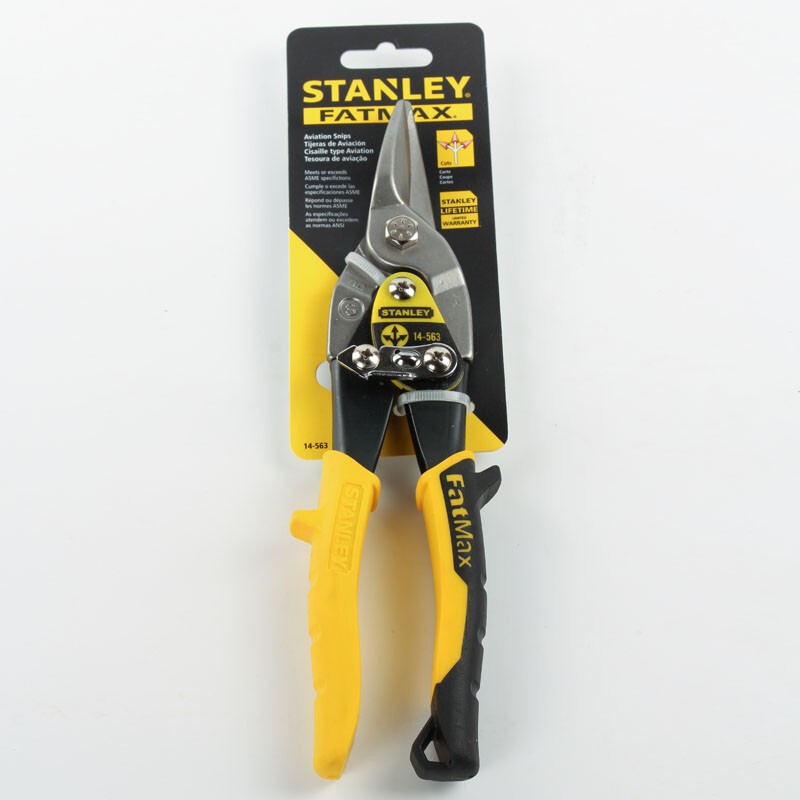 Stanley (STANLEY) aviation scissors, stainless steel iron scissors, industrial grade barbed wire scissors, iron scissors, straight head 14-563-22