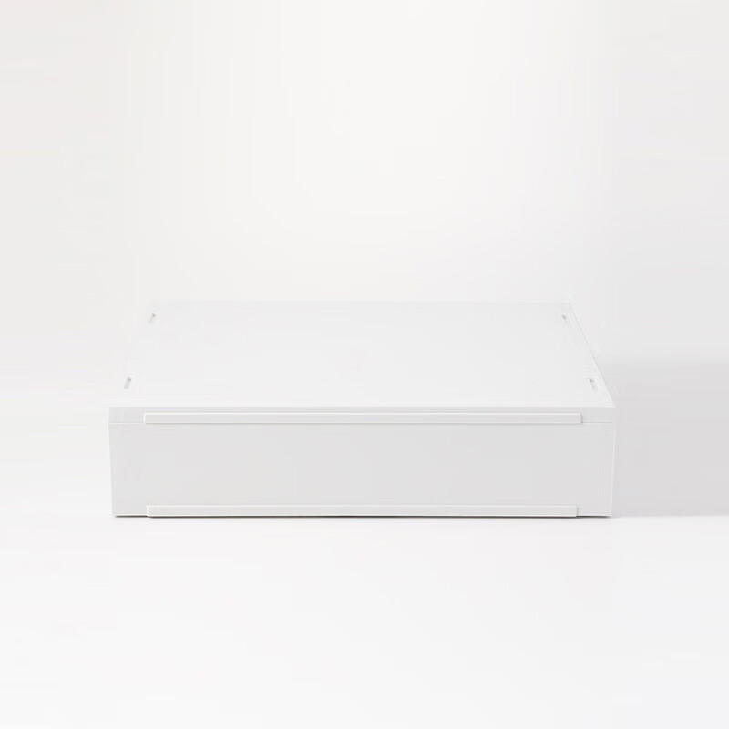 MUJI polypropylene storage box drawer type storage box storage box can be combined wide/thin/off-white 3S 37*26*9cm