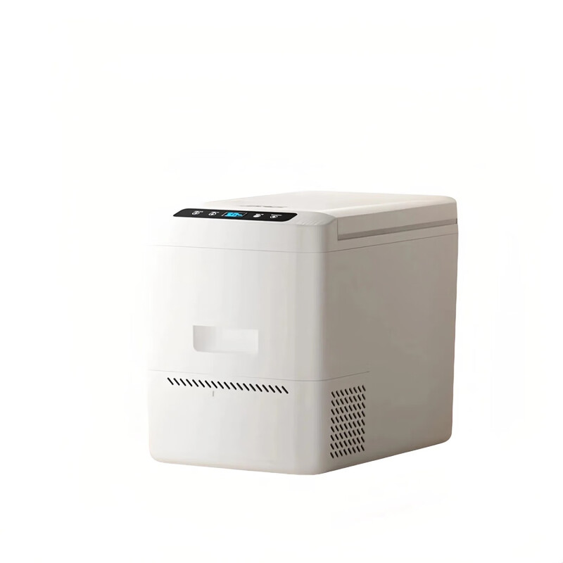 PMG Car Refrigerator Car Home Dual-Purpose Refrigeration and Freezing Fresh Milk Storage Breast Milk Ice Cream Compressor Small Refrigerator Cloud White (-18~20 C) Car Home Dual-Purpose Refrigeration and Freezing Breast Milk Storage Refrigerator 10L