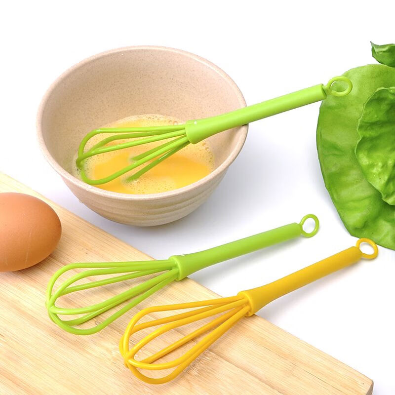 Yipinliang Creative Mini Manual Egg Beater Kitchen Mixer Cream Mixer Stirring Stick Baking Tool Yellow 1 Pack