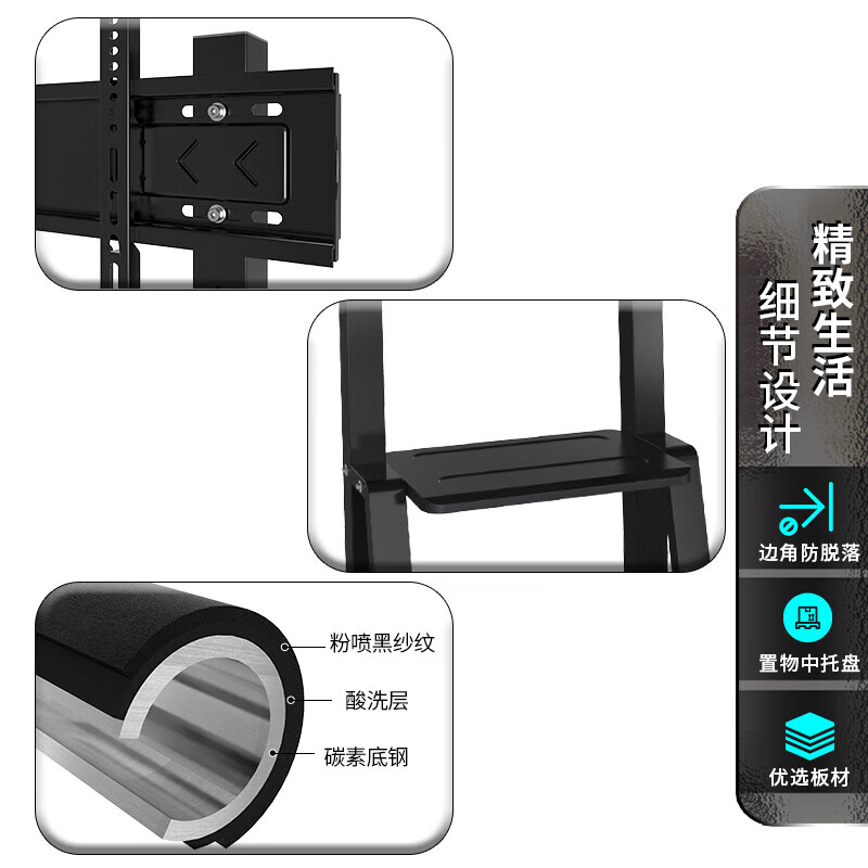 ProPre mobile TV stand (32-120 inches) universal floor-standing TV rack TV cart video conferencing display mobile cart floor-standing TV stand 32-75 inches dual-use home and business high cost performance