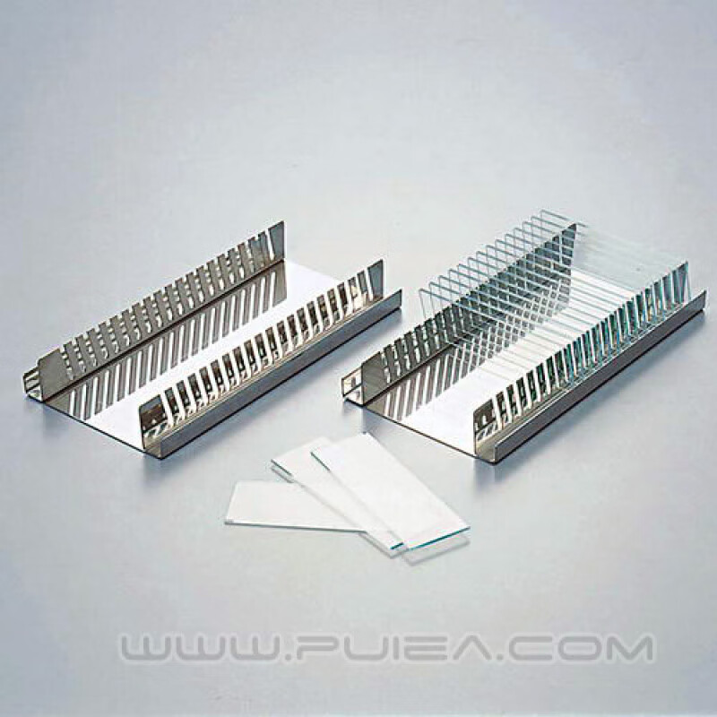 No-wash slide stainless steel stained slide rack holds 20 slides 2-162-01 Stainless steel slide rack_can hold 20 slides
