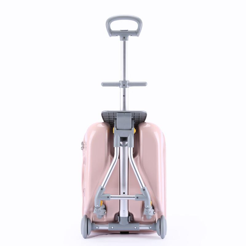 POINT KID children's stroller suitcase, sit and ride suitcase, 20-inch trolley suitcase, boys and girls boarding suitcase, pink 20 inches