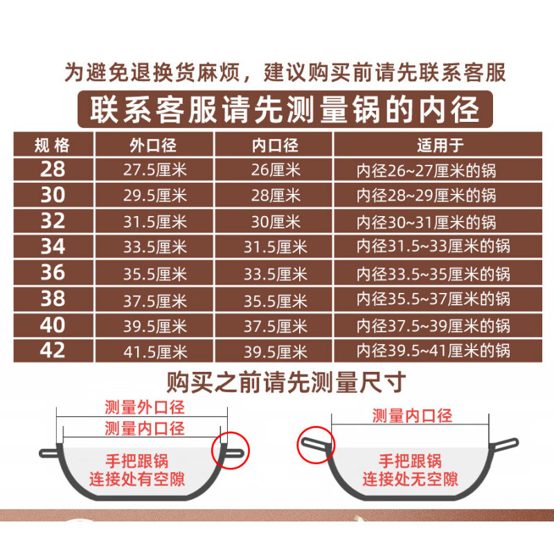 MZXM imported quality 304 stainless steel pot lid from Japan, household wok universal lid, thickened stir-fry iron pot, round shape, 40 cm, small golden bear handle, pure 04 material