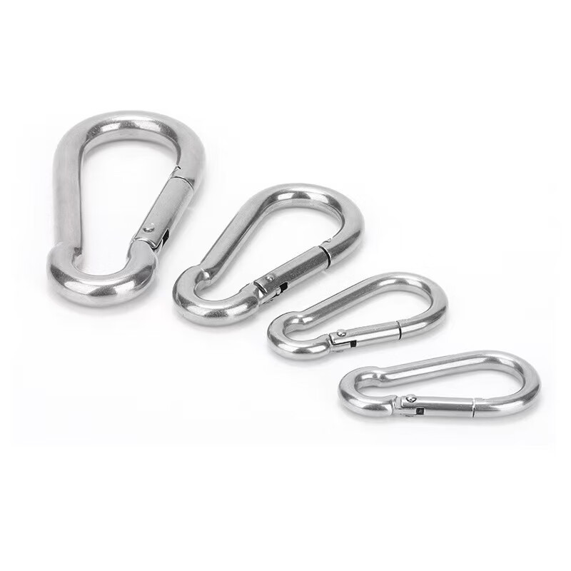 Small 304 stainless steel spring buckle dog leash buckle galvanized nut buckle safety buckle hanging buckle safety buckle buckle small size