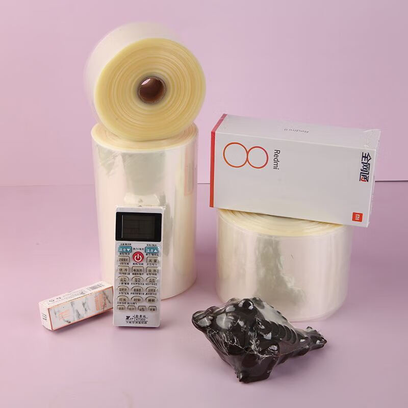 PVC heat shrink film tube 5 30cm hot air shrink film packaging plastic film thickened large roll type plastic film 6cm wide 1 pound (about 83m) 1 pound free shipping