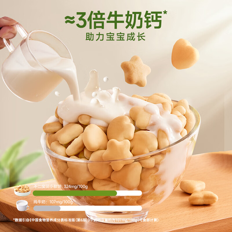 Fujibaby High Calcium Soft Biscuits Healthy and Nutritious Food Complementary Food Recipes for Babies and Toddlers High Calcium Milk Soft Biscuits 3 Boxes