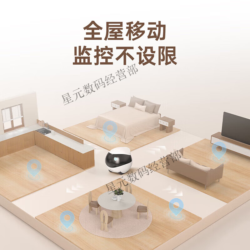 Enabot intelligent robot companion camera can move around the house ebo2024 new ai doll house ROLA Mini-128G