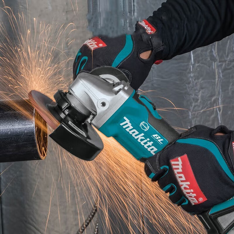 Makita power tool DGA518 brushless angle AWS angle grinder 125mm grinder 18V rechargeable lithium battery DGA518 5.0AH dual battery fast charge