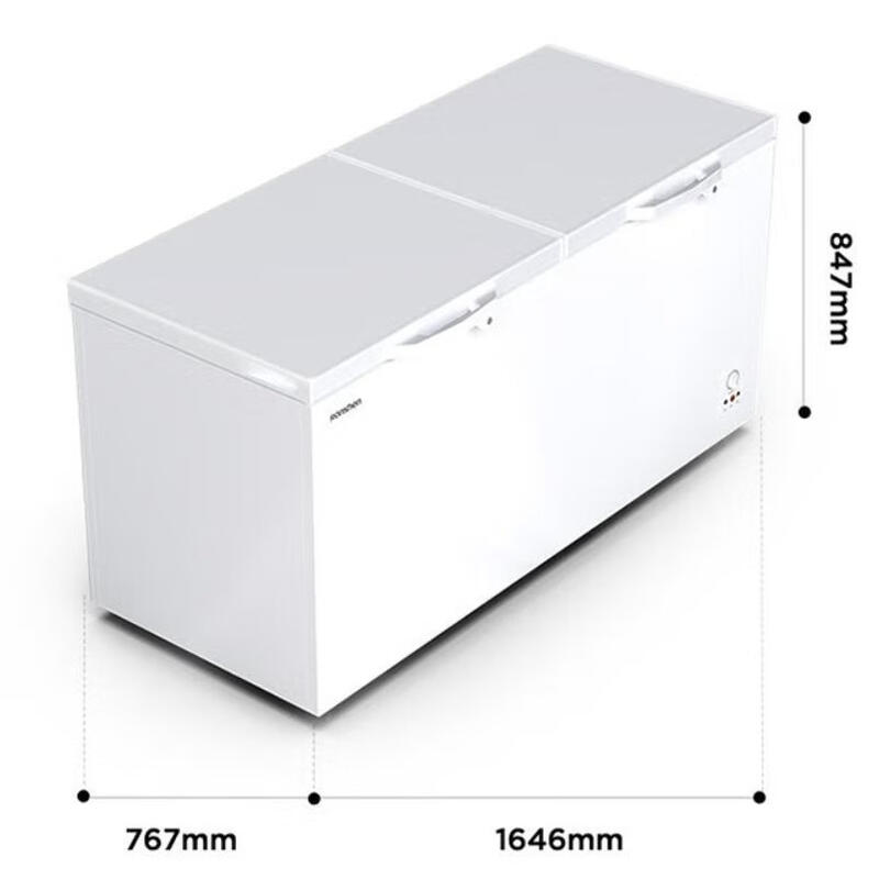 Rongsheng household freezer 143/249/300/506 liters 1.64 meters long horizontal single temperature/dual temperature energy-saving frost-reducing freezer single temperature 506L -36 degrees deep cold fresh-locking freezer