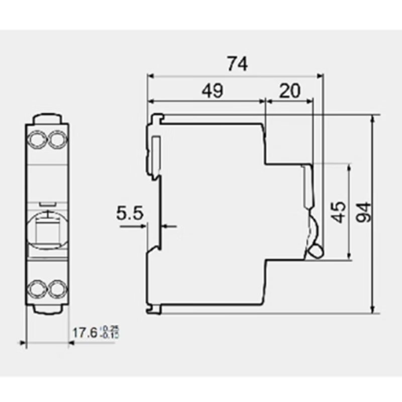 Schneider Electric air switch 1P+N C16A A9 series small household circuit breaker double in and double out main switch air switch without leakage protection iDPNa-C16A-4.5kA