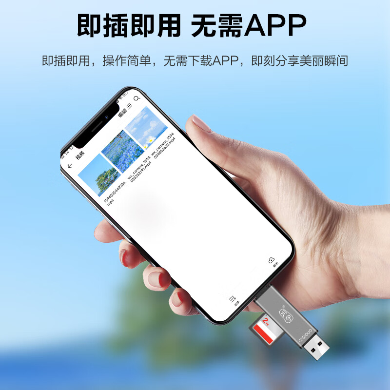 Chuanyu dual-card reading USB/Type-C 3.0 high-speed multi-function all-in-one card reader camera/mobile phone/computer/drone recorder ccd monitoring universal