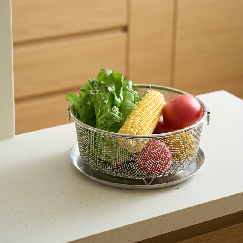 Siyue 304 stainless steel thickened large sink drain basket sink rack home kitchen multi-functional shallow basket 304 stainless steel