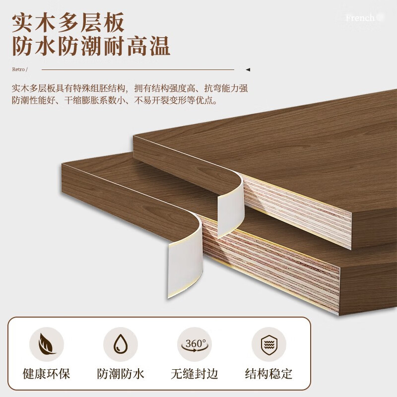 Shuangye solid wood wardrobe manufacturer direct sales walnut color modern simple bedroom home Nordic multi-layer board segment 2025 new 5-door solid wood multi-layer board wardrobe long 1.8*2.0 meters