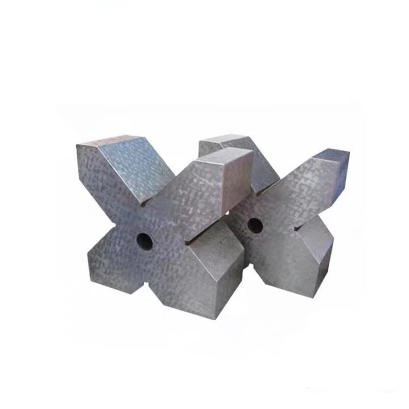 Yue Changsheng precision cast iron v-shaped frame 90 degree fitter marking v-shaped iron shaft type detection v-shaped block fixture correction v-shaped iron block hollow single port 300*230*110 (pair)