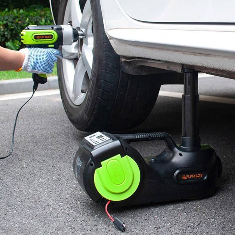 Yunqige customized original Makita multi-function vehicle electric jack 5-ton hydraulic vehicle-mounted 12v off-road vehicle SUV heightened 5-ton lifting 53cm air pump electric wrench