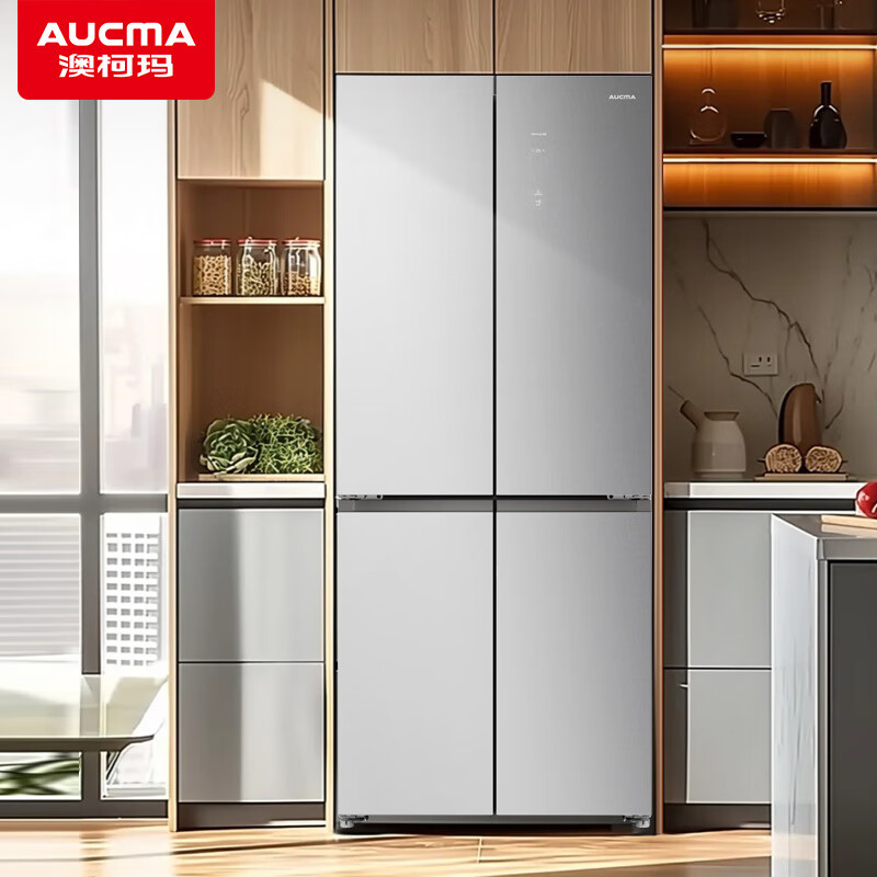 AUCMA 430L dual frequency conversion air-cooled frost-free-36 low-temperature cryogenic 0-embedded flat-embedded narrow body household refrigerator SDP silver ion deodorizing and sterilizing metal back plate BCD-460WPGXZ