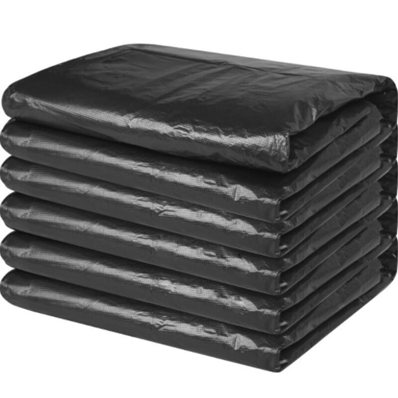 Bingyu BYQ-675 sanitation property thickened garbage bag large garbage bag black plastic bag 100*120cm flat mouth 100 pieces