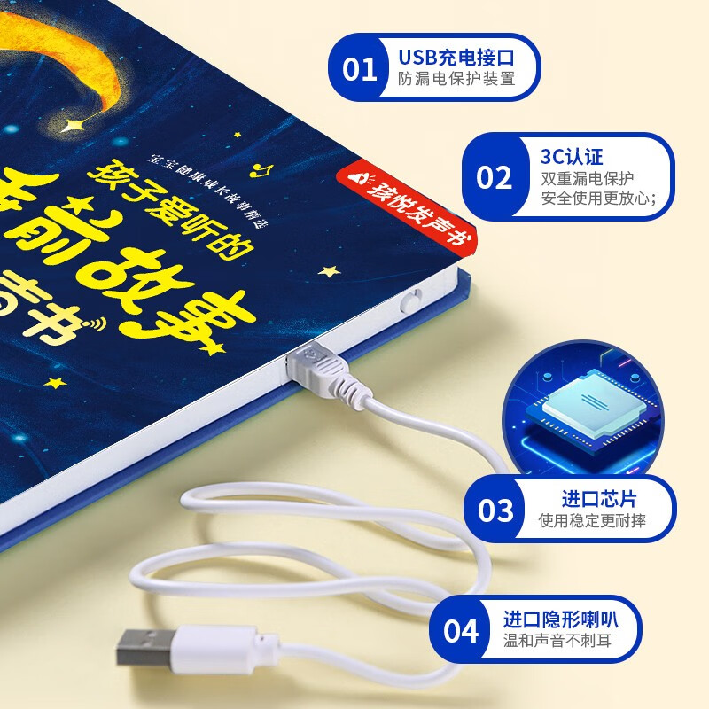 Children's Joy Time, a bedtime story that children love to listen to, a sound book, a finger counting story book, and a story book for babies to learn to speak.