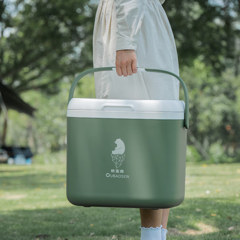 Oubaosen 24 liter insulated box outdoor camping fresh-keeping refrigerator